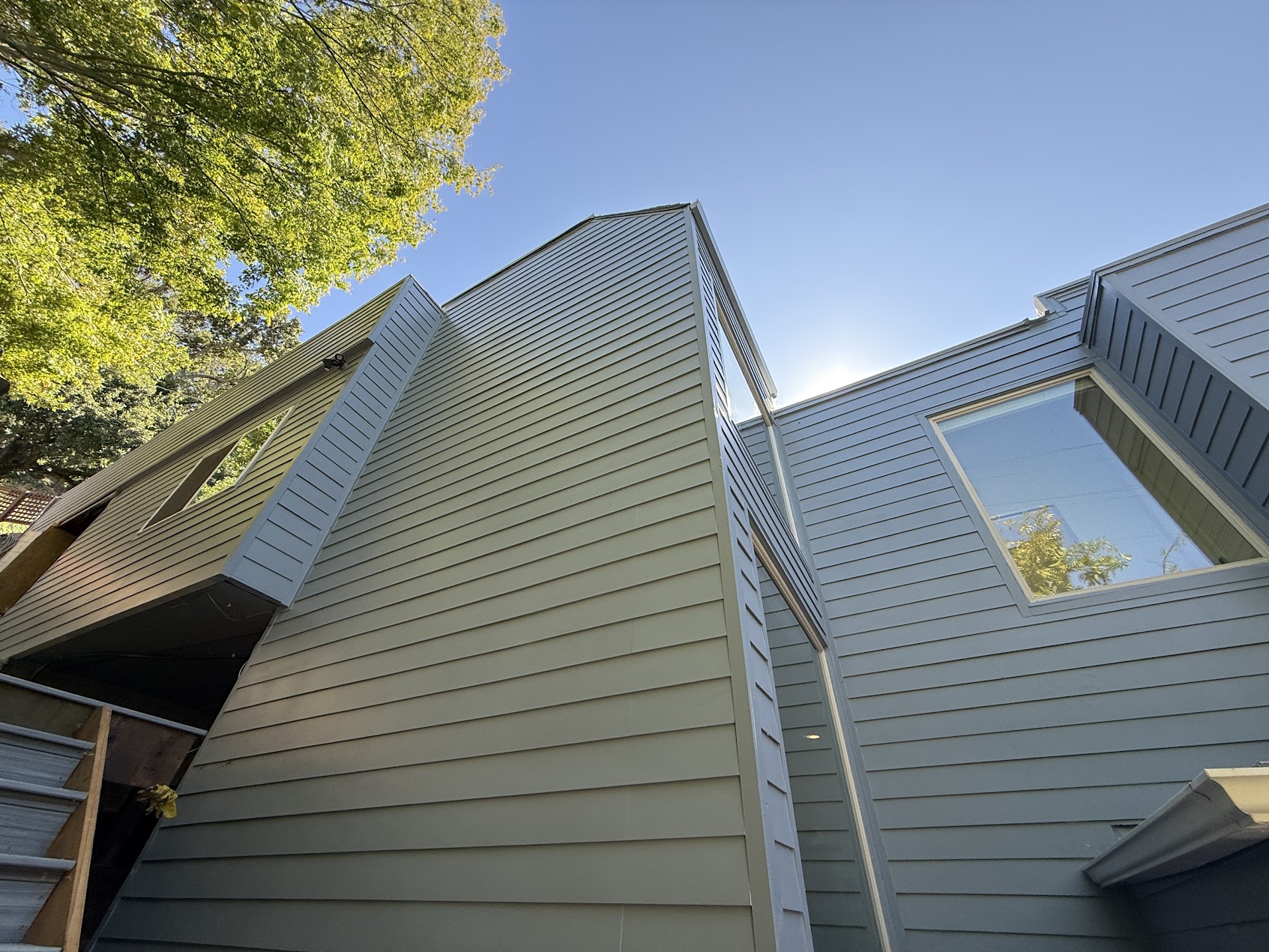 Finished siding and paint
